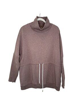 Varley Mauve/Tan Cowl Neck Sweater, L